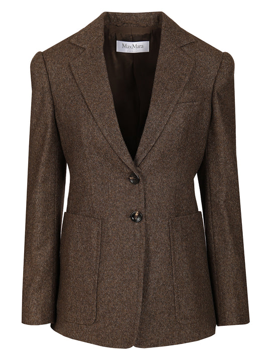 Wool Tweed Jacket Jackets Brown