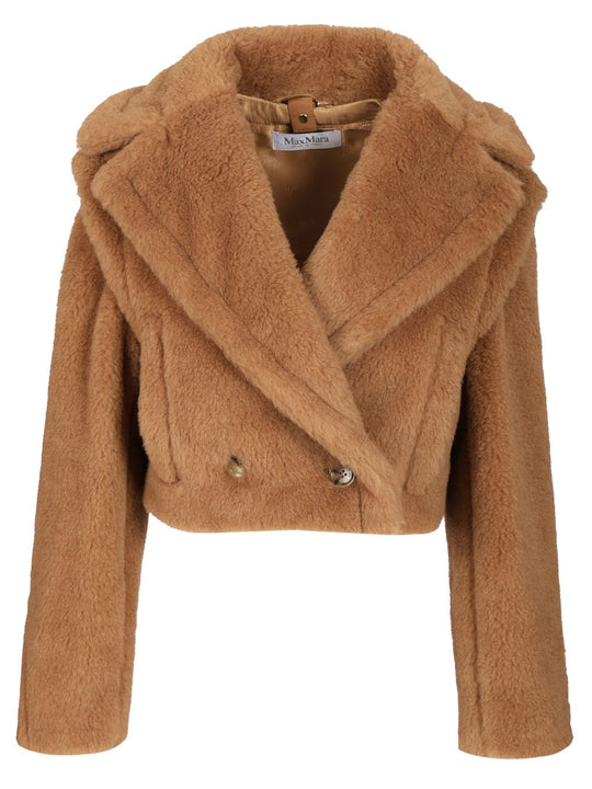 Teddy Fabric Vest Coats Beige