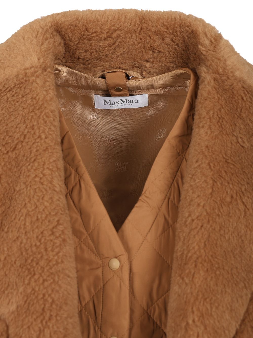 Max Mara Teddy Fabric Vest Coats - Beige | 8afcb456e67b2c7c2c9efa4af00de28a7cd5230e