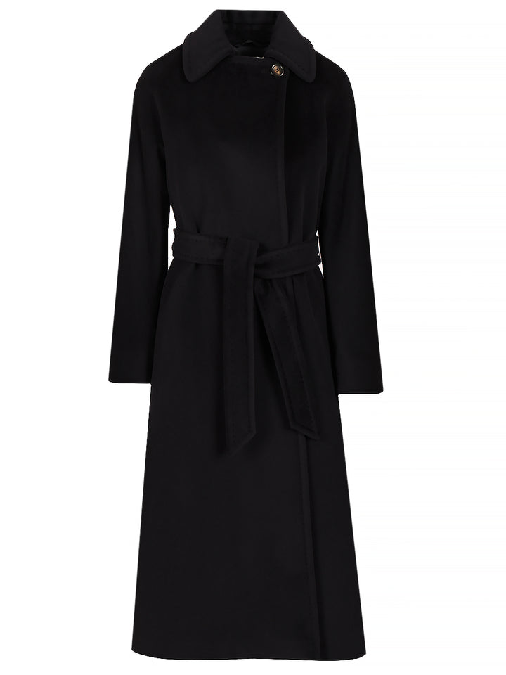 Max Mara Studio Tenzone Coat In Wool Drap Coats - Blue | 7bd23ef0cbe321933b742381e71be01bd0edaeca