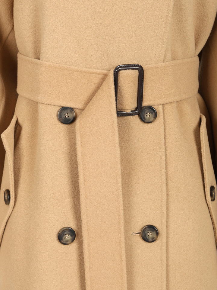 Weekend Max Mara Long Coat Cadine Coats - Brown | 43854cb5742c4e2c77b9509229d24e0eabd41769