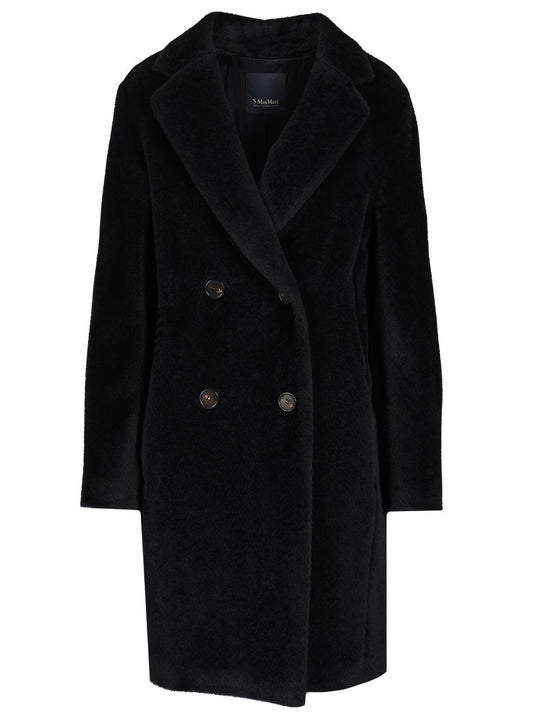 Wool And Alpaca Midi Coat Coats Blue