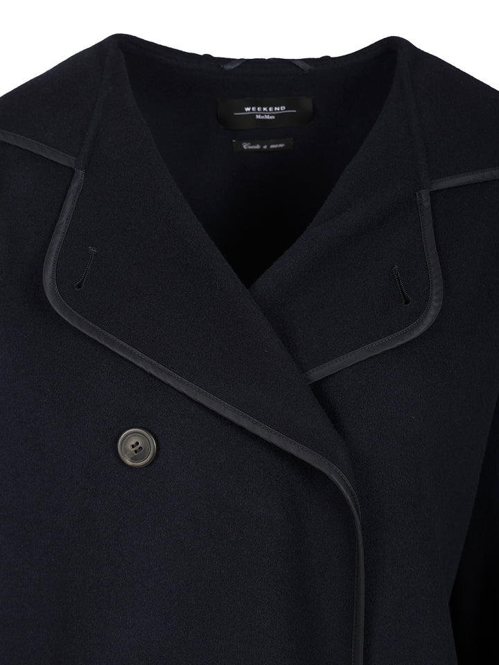 Weekend Max Mara Bergen Coat Coats - Blue | c1c6255a7c9a61c09a165a707cba381f88fff0e0