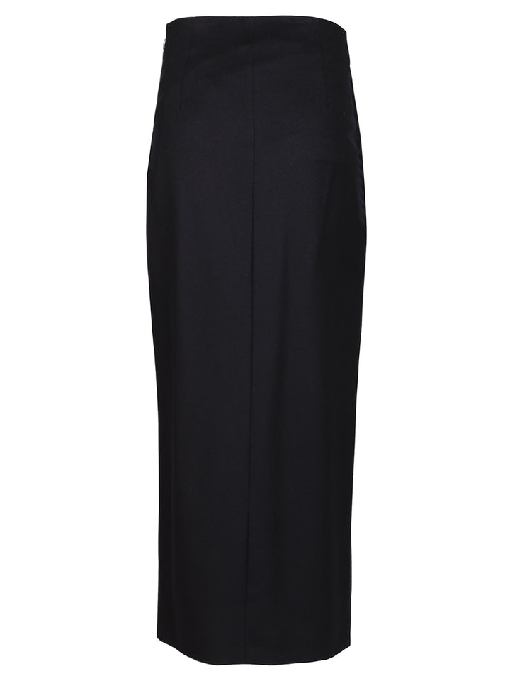 Max Mara Studio Wool Wrap Skirt Skirts - Blue | 67de1218f7fb0c783c0d98a29c16c9d487633c5e