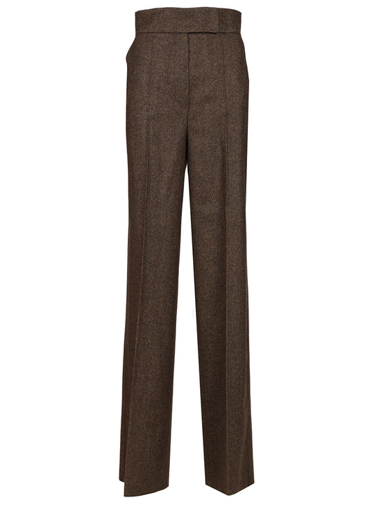 Wide Leg Trousers Brown