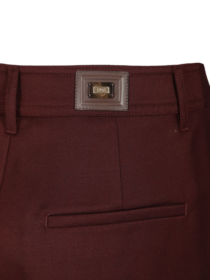 Max Mara Wool Gabardine Trousers - Bordeaux | cbc37fe8001762346938cd83a9454b6168dec369