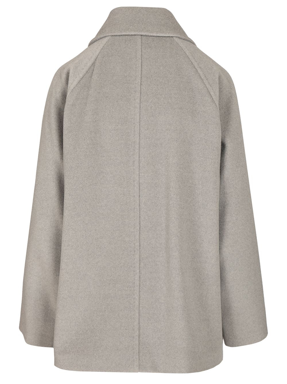 Max Mara Studio Double-Breasted Wool Pea Coat Coats - Grey | ba3abe212181ed56a494b70a58ab21b9b4c4cfde