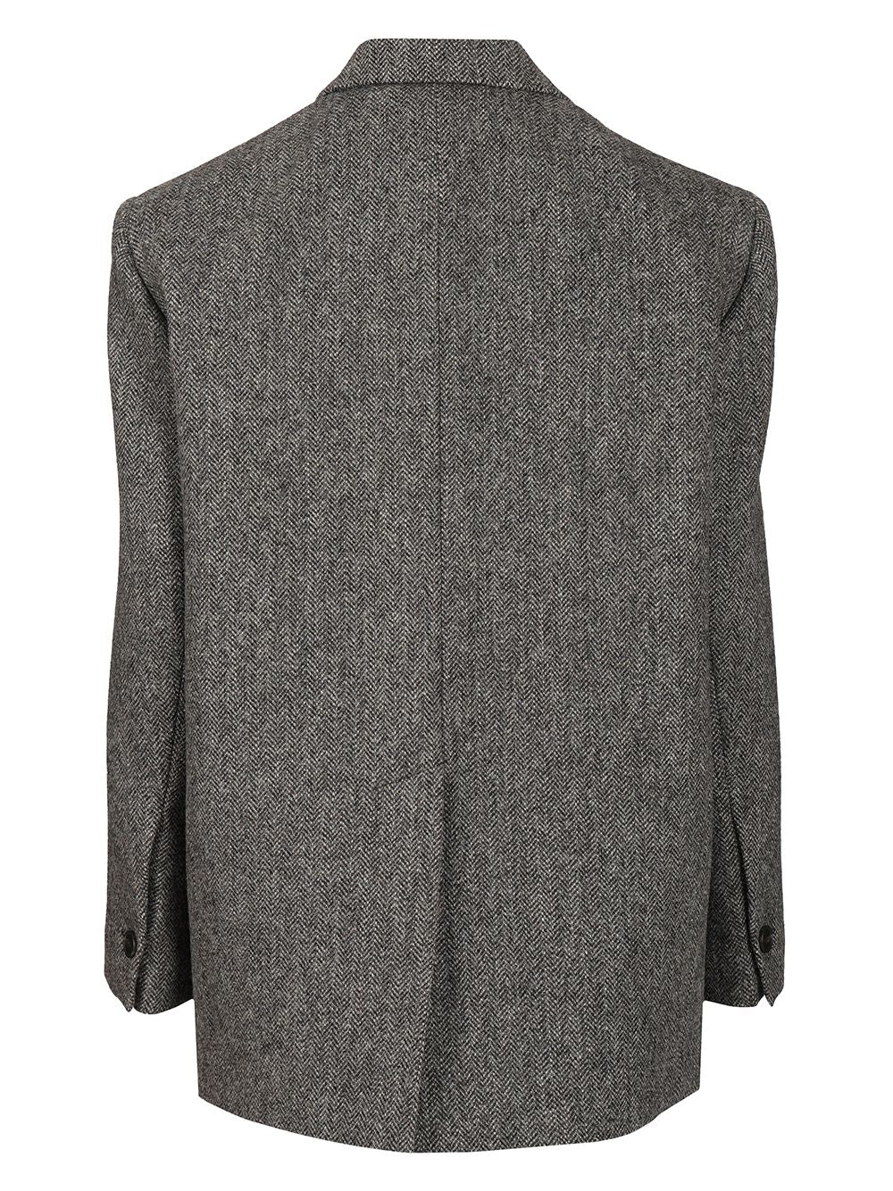Weekend Max Mara Oversized Wool Blazer Jackets - Grey | df5b6b4920360e1f9e24f1699c2dd9c4197de3e9