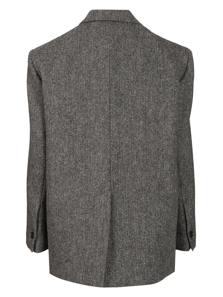 Weekend Max Mara Oversized Wool Blazer Jackets - Grey | df5b6b4920360e1f9e24f1699c2dd9c4197de3e9