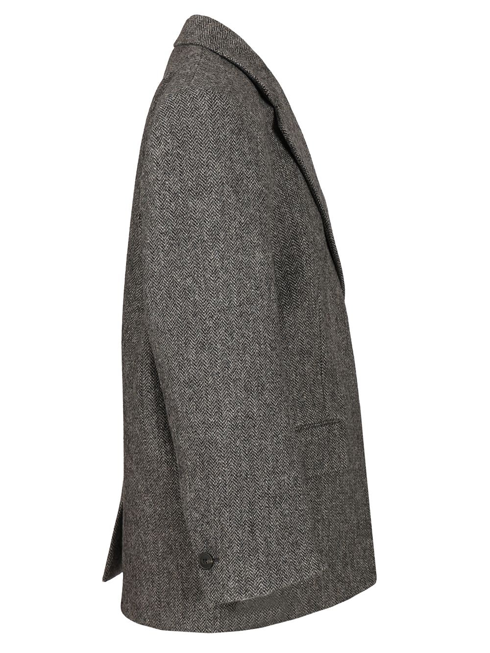 Weekend Max Mara Oversized Wool Blazer Jackets - Grey | 40fdcc5e4b2e27ffde76035fb9dcbfd2c7a3e340