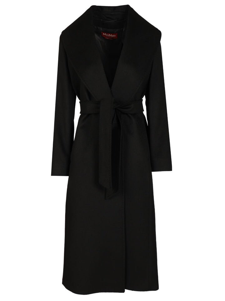 Max Mara Studio Loriana Coats - Black | 57264b3acfc751c0a03fcf43bc06b9868405ea0d