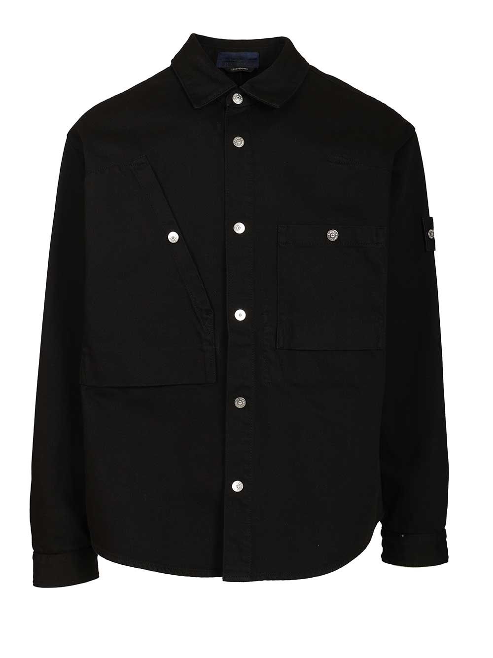 Stone Island Denim Shirt Jackets - Black | c18a1ee944dc877ffd5370ca77444257aa23c363
