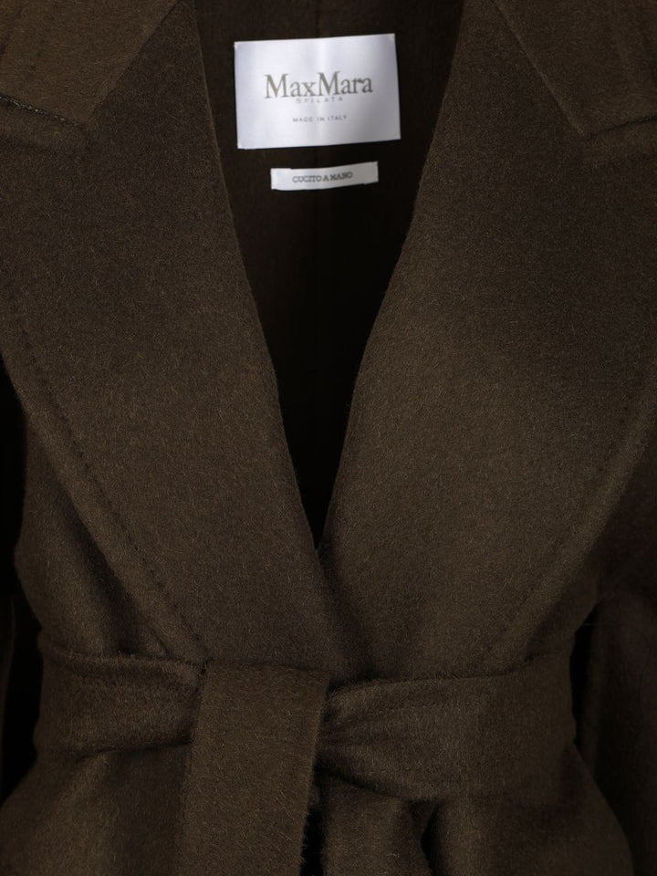 Max Mara Short Robe Coat Coats - Grey | 0e7fd5ff6a83e44ce7c83b1725a5f37c3bdebb1b