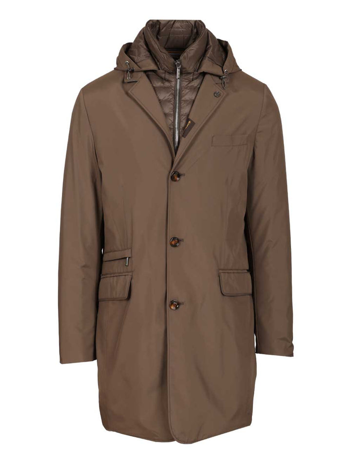 Moorer Smooth Coat Jackets - Brown | da152cb1b32da25cd9bfa794b26b3d92620e734d