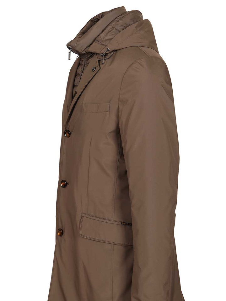 Moorer Smooth Coat Jackets - Brown | 7617735a64a13e6b532bc22a1965920873a219a2