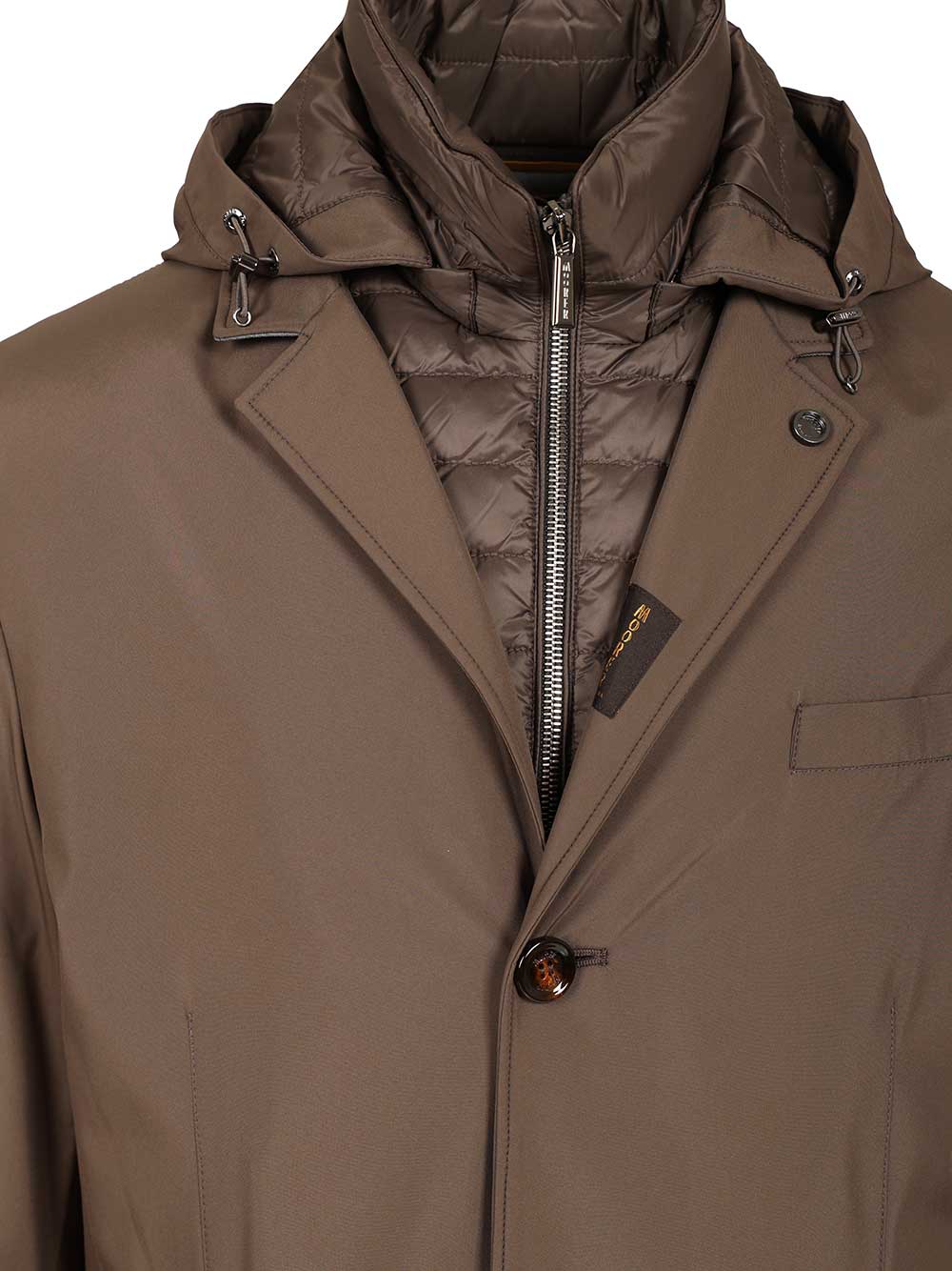Moorer Smooth Coat Jackets - Brown | 8297107199d3a7b4ff24a557dca6c789ded23c8b