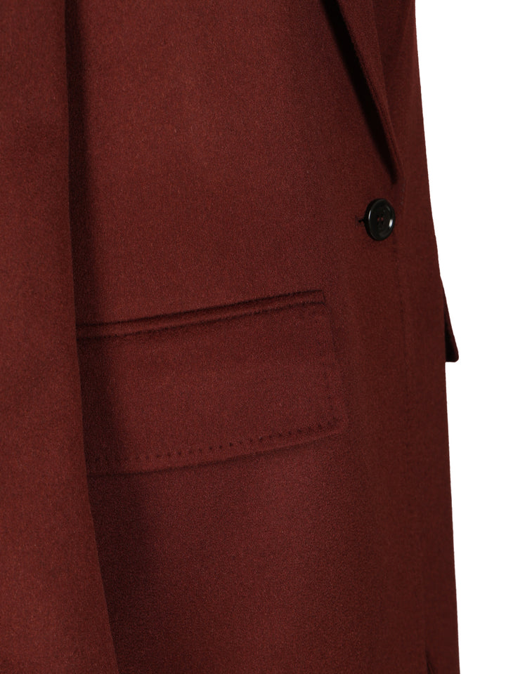 Max Mara Single-Breasted Blazer Jackets - Bordeaux | 726bb30c3718df1382a883373804bac36f0ed0a2