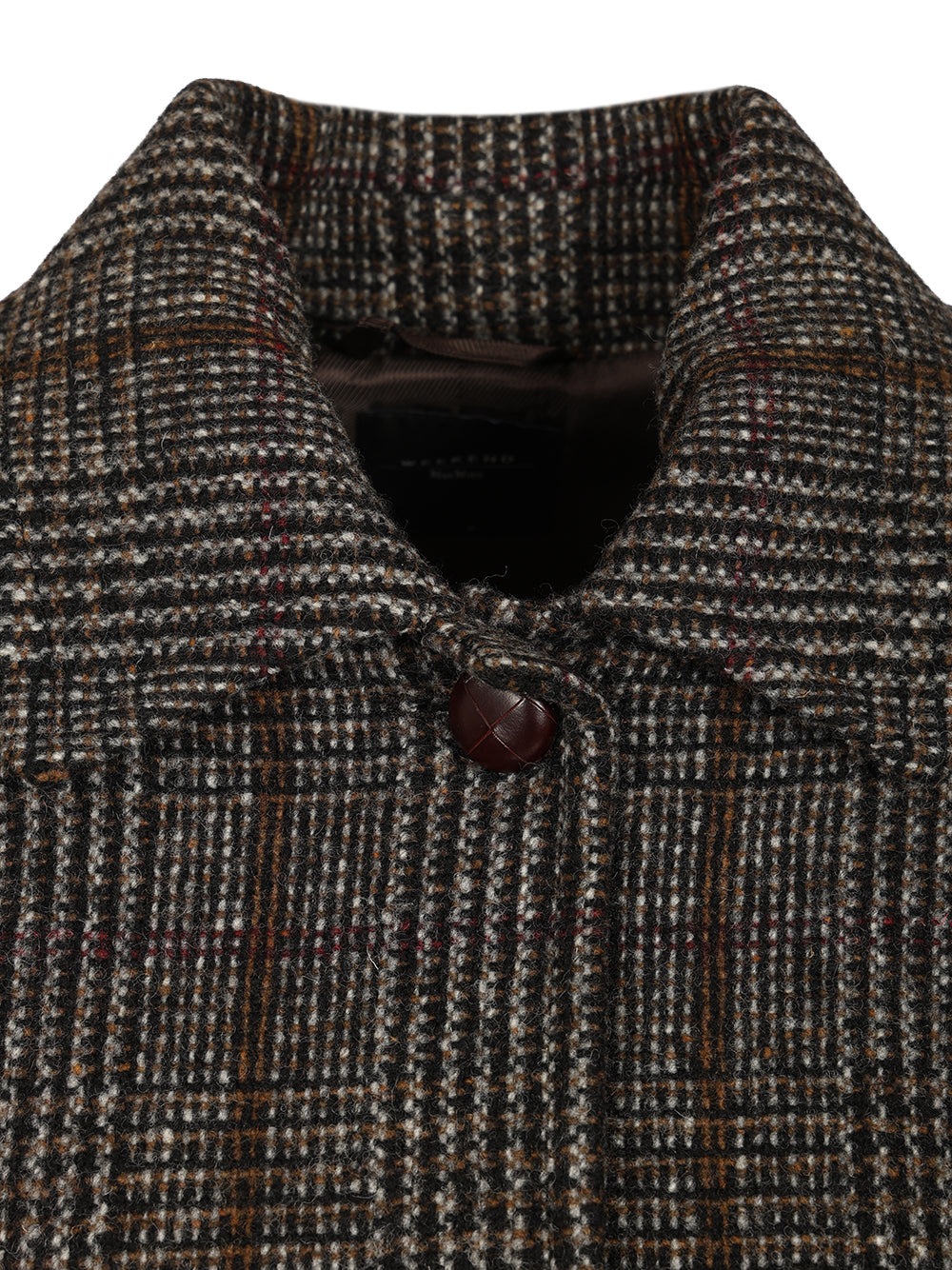 Weekend Max Mara Prince Of Wales Wool Midi Coat Coats - Brown | d1aafb35dbde0d342fe49ea0af9d5961febb0f10
