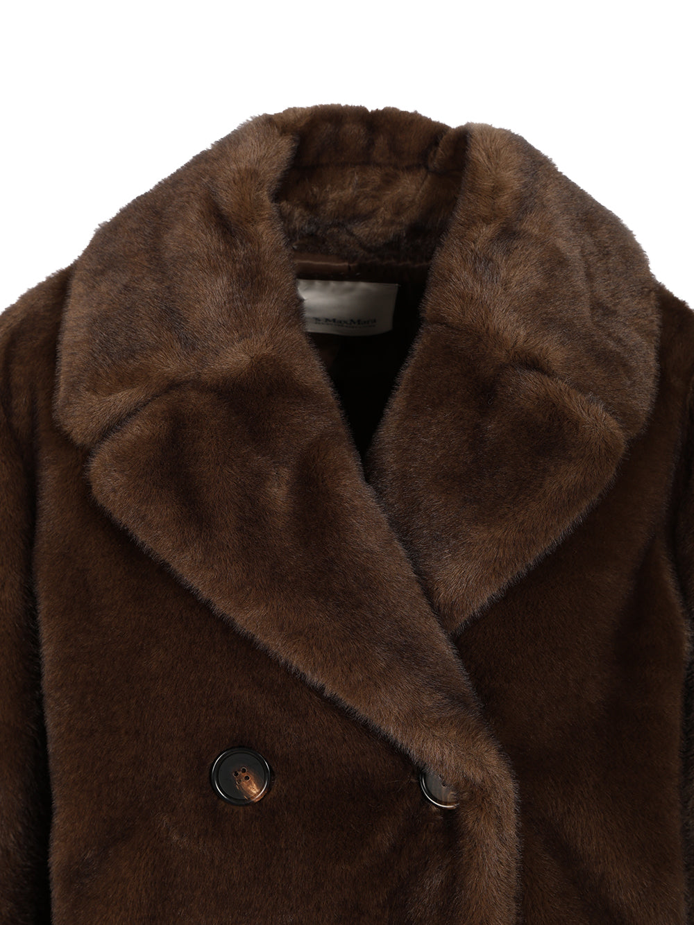 'S Max Mara Double-Breasted Jacket Coats - Brown | ab51e837b4911c02e9ee09fe42c81289e95a59b9