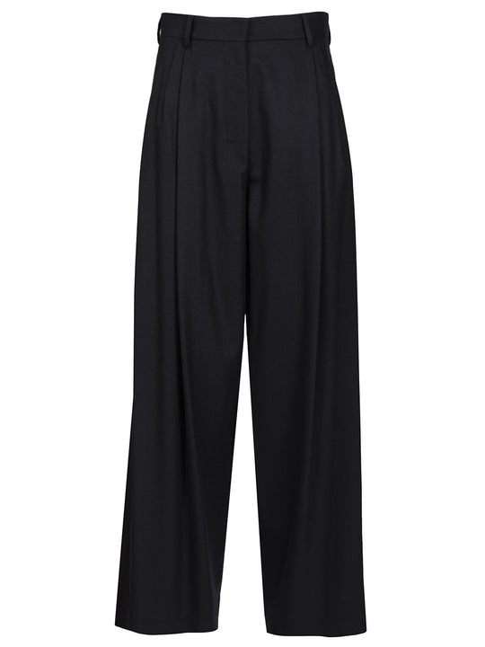 Wide-Leg Trousers Blue