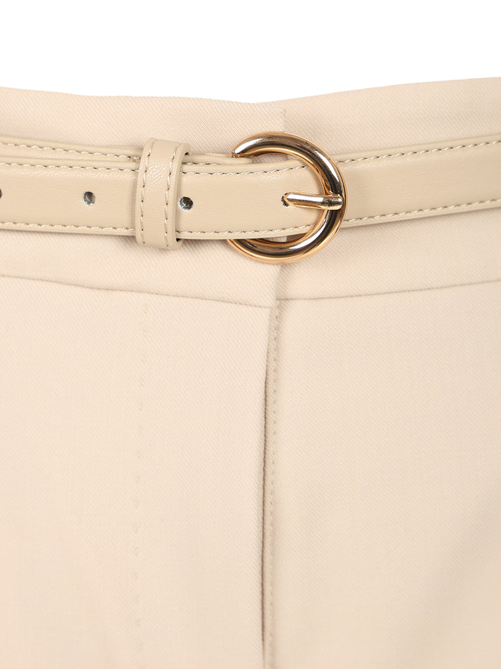 Max Mara Studio Wool Twill Trousers - White | 45cc0f9d2ca4e7d8714458b41f1c7ff77914ddcb