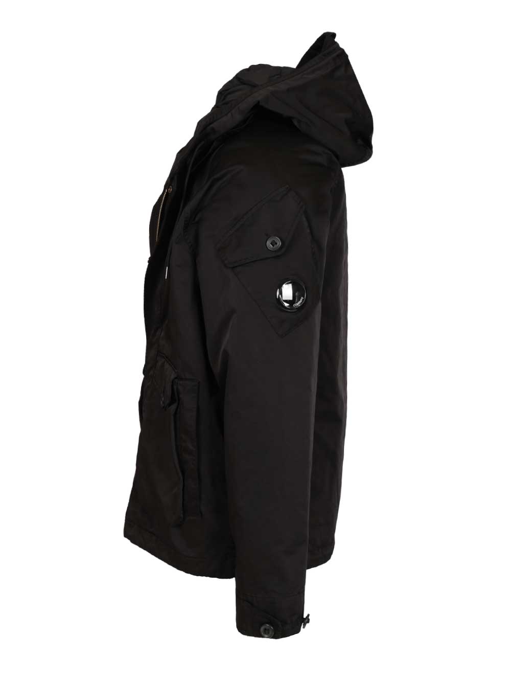C.P. Company Hooded Jacket Jackets - Black | e9afb8aefb05129fccc517ee46aad91173921c92