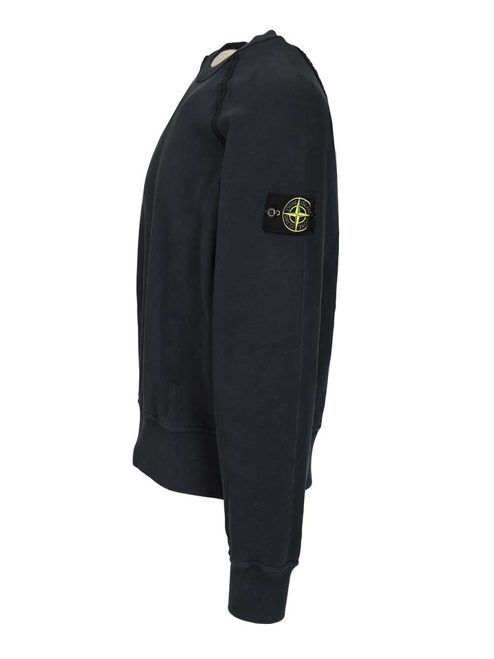 Stone Island Crewneck Sweatshirt Sweatshirts - Blue | b5f2e677ae86f9aa3cf87d1f48a7b76fca222cfd