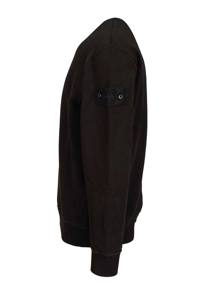Stone Island Crew Neck Sweatshirt Sweatshirts - Black | cdc93f4f6e3fb1b73807085f4de0eb28e7b7d00e