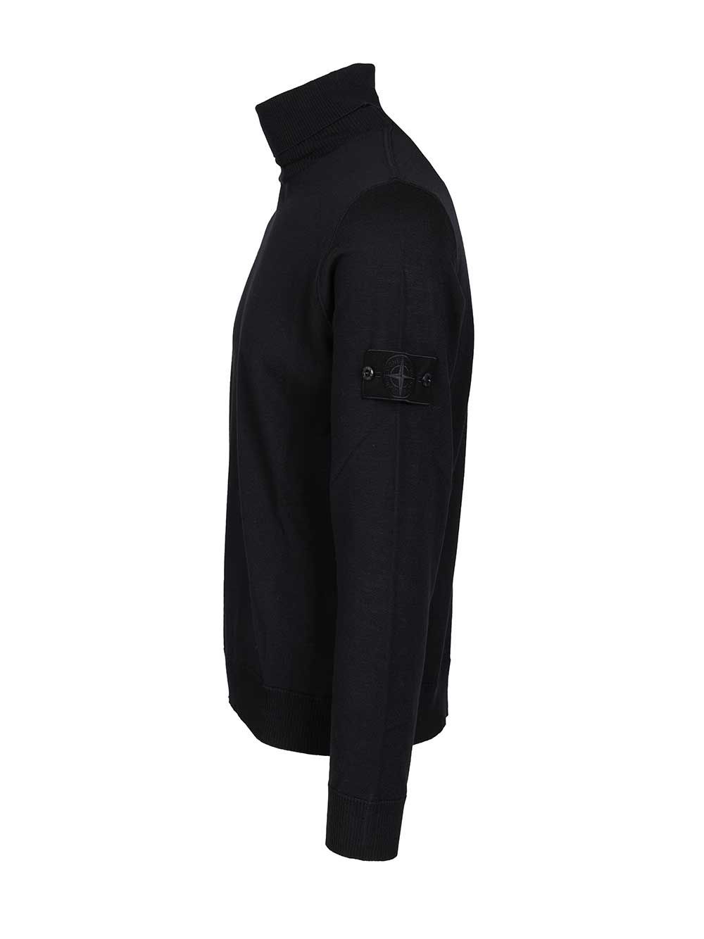 Stone Island Turtleneck Sweater Knitwear - Blue | 49a3aa1859cfa770f968dabd4f04b549d22c2114