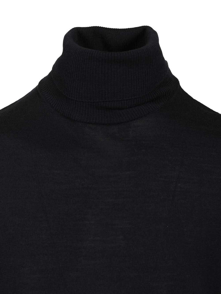 Stone Island Turtleneck Sweater Knitwear - Blue | baf490a926fffdae50914af86a0e2ff2dc9debd2