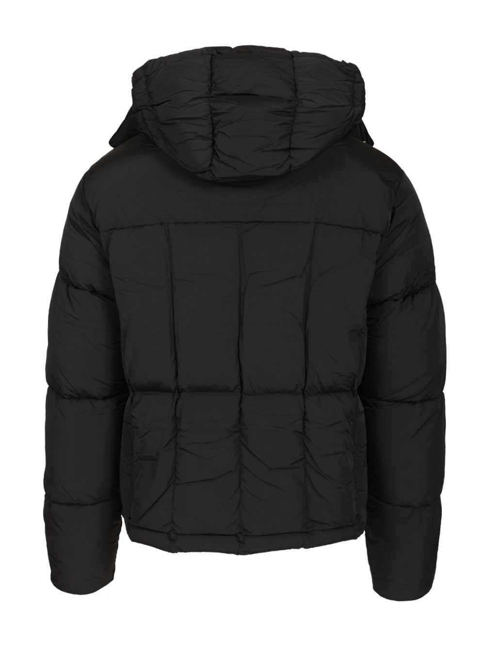 Arte Down Jacket With Hood With Drawstring Coats - Black | 91823b0770318a6dfddc7076d837b1c131c0ae49