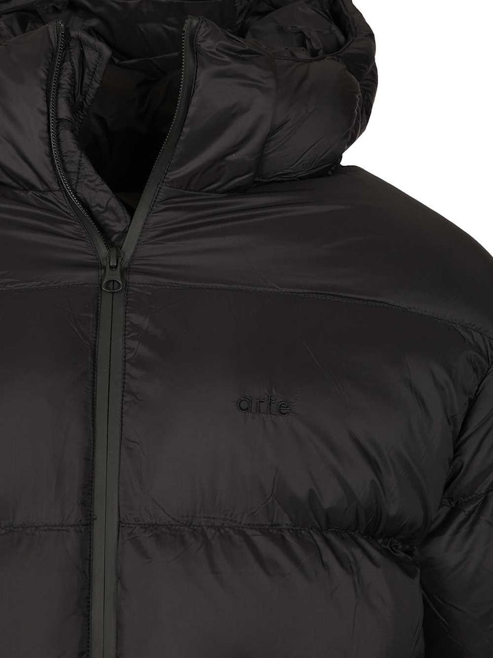 Arte Down Jacket With Hood Coats - Black | 3827943697e2efcc675063d25eab65c05cb4b81c