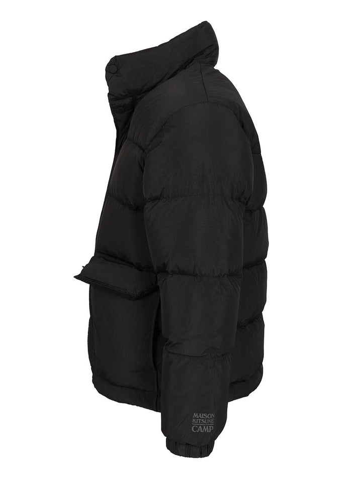 Maison KitsunÉ Lightweight Quilted Down Jacket Jackets - Black | 3ca0998253d797133a70456531a029e4d7eab6e7