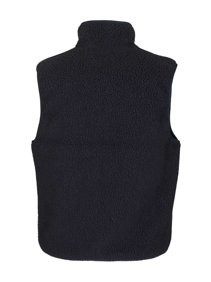 Maison KitsunÉ Fleece Vest Jackets - Blue | 61ef94659dc91654868ef50ab659909b226ea2ca