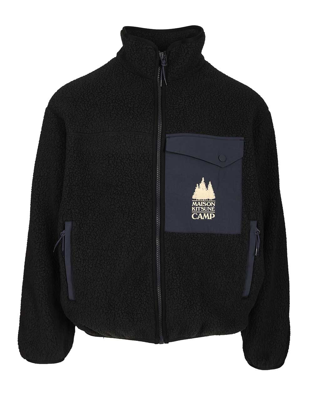 Maison KitsunÉ Fleece Jacket Jackets - Black | 27e881de641bf1b9e3df33193cb24f5ba25dfc75