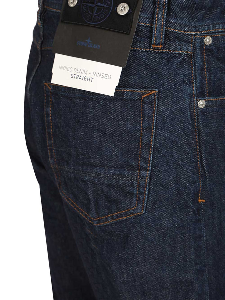 Stone Island Heavy Denim Trousers Jeans - Blue | c4a449ea74ed26f6a538e01a773016273d6490ec