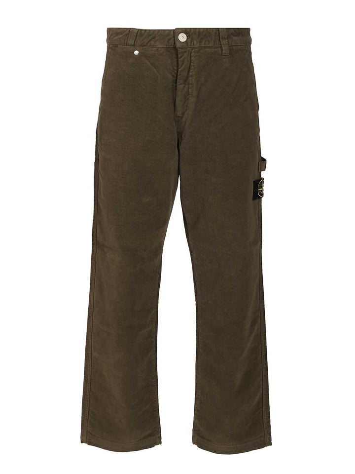 Stone Island Cotton Trousers - Green | 1f9bdebf5ef41e66caf50a293ae6180bce287edd