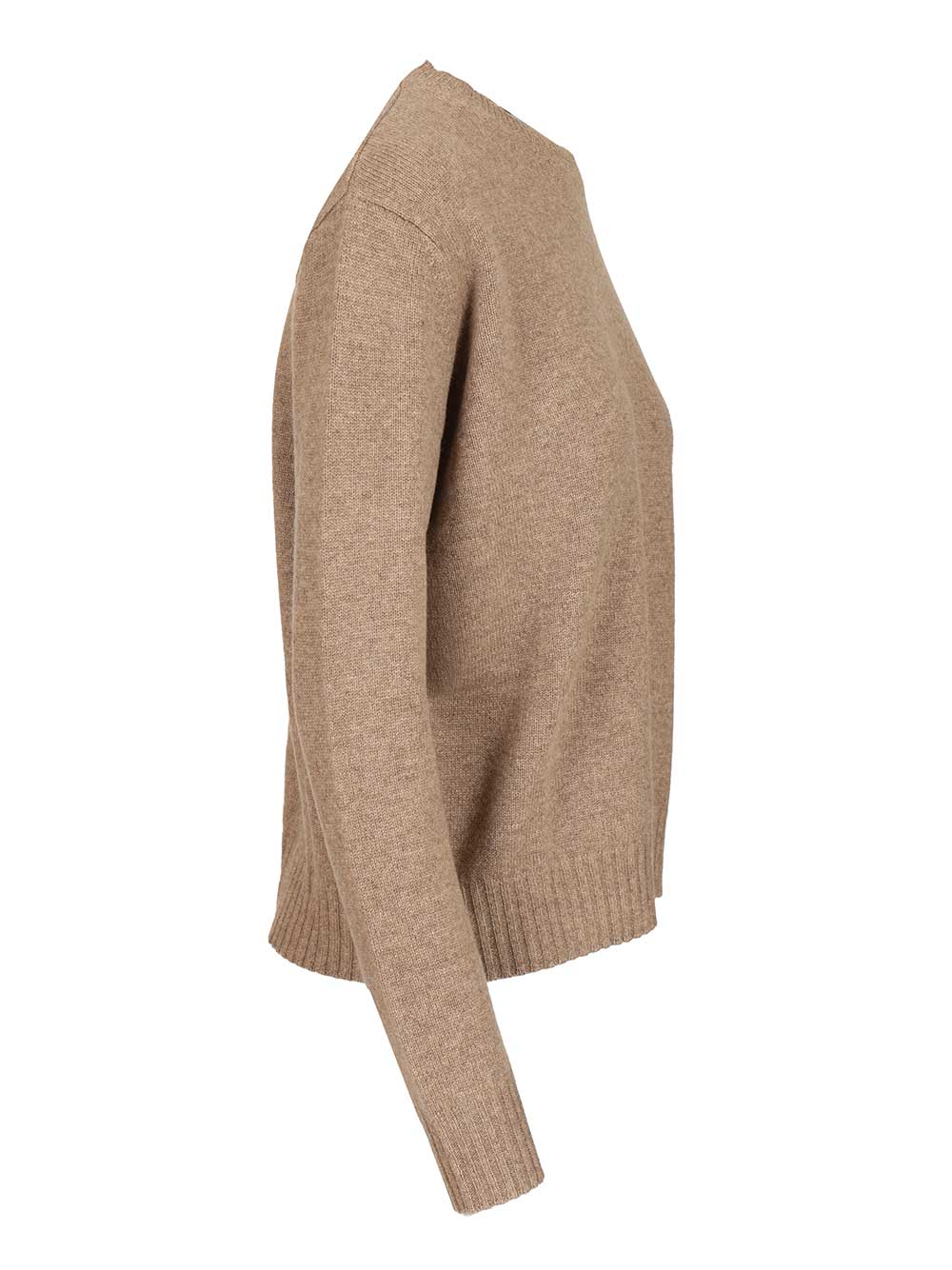 Max Mara Cashmere Crewneck Sweater Knitwear - Beige | d57d429d1698cadd7b60e93dc924577077b1f523