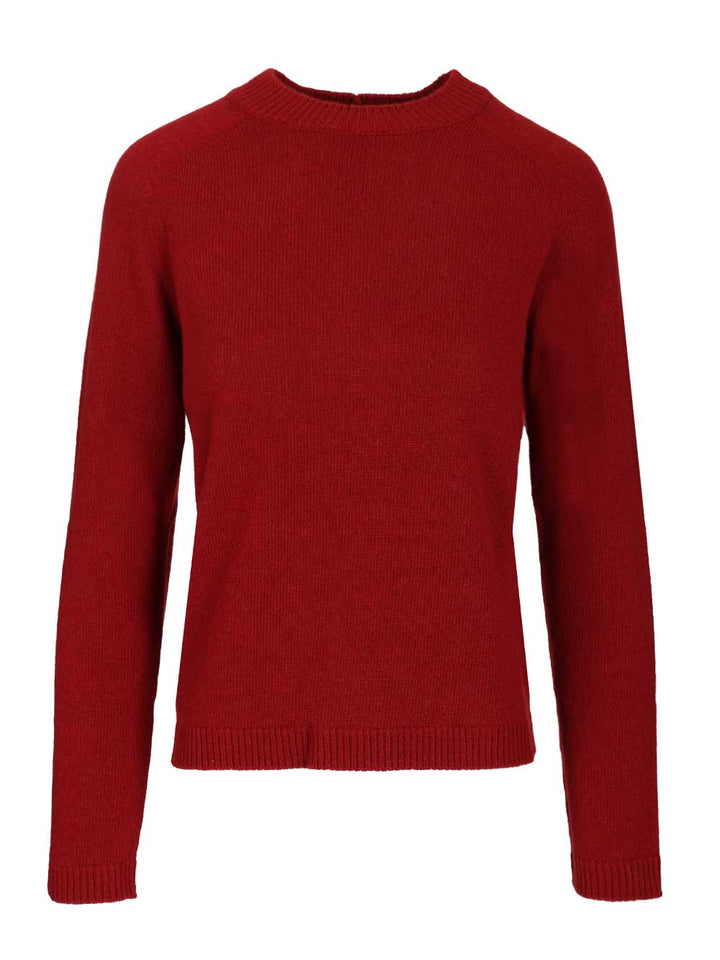 'S Max Mara Crew Neck Sweater Knitwear - Red | e1ba882226d9ffde98dc13a74d3b38bcd5433ff7
