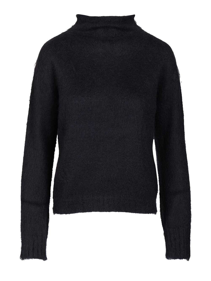 Max Mara Studio Mohair Blend Turtleneck Sweater Knitwear - Blue | 4fbb7297b7d46b650b663988889b590055be5ac1