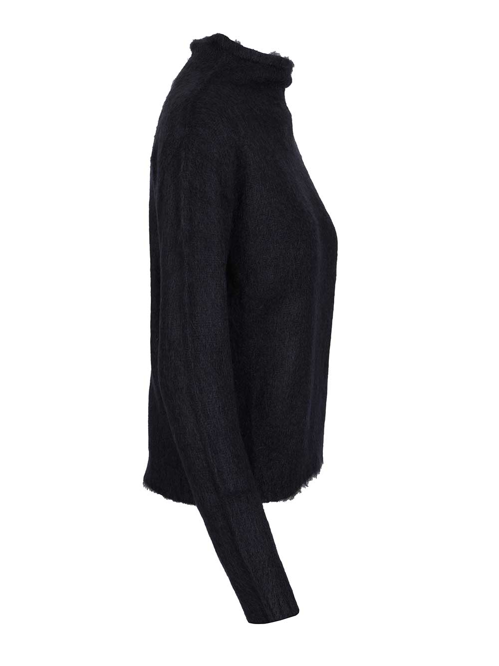 Max Mara Studio Mohair Blend Turtleneck Sweater Knitwear - Blue | f60496128a95217e77e1406e4b916b129bd9a8ea