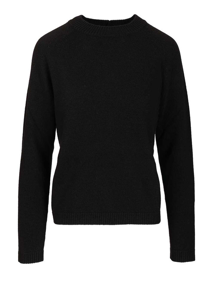 'S Max Mara Crew Neck Sweater Knitwear - Black | feec18354eddd8df459bbc629aaa256149e8c79f