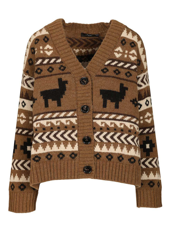 Jacquard Cardigan Knitwear Multicolor
