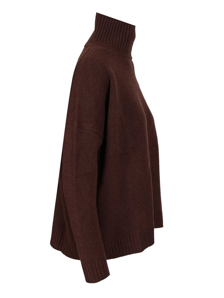 Weekend Max Mara Wool Turtleneck Sweater Knitwear - Brown | 8727b81b224de0dba5a0bb18325803dff2edc8da