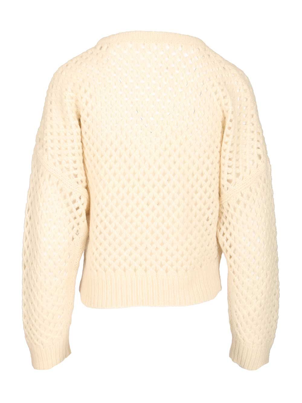 Max Mara Cashmere And Silk Sweater Knitwear - White | dce928d2cb3dc935fa5ba45db4ab64412ea8da15