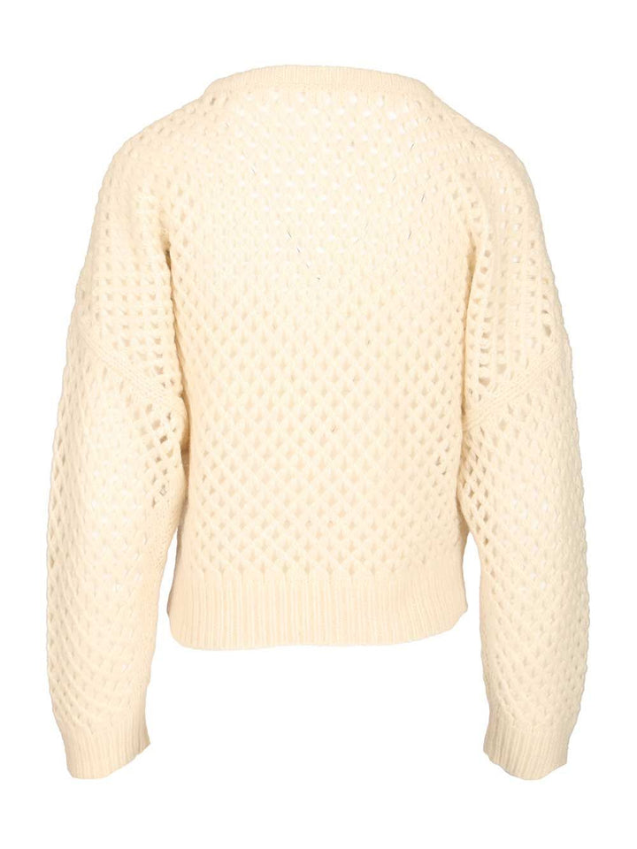 Max Mara Cashmere And Silk Sweater Knitwear - White | dce928d2cb3dc935fa5ba45db4ab64412ea8da15