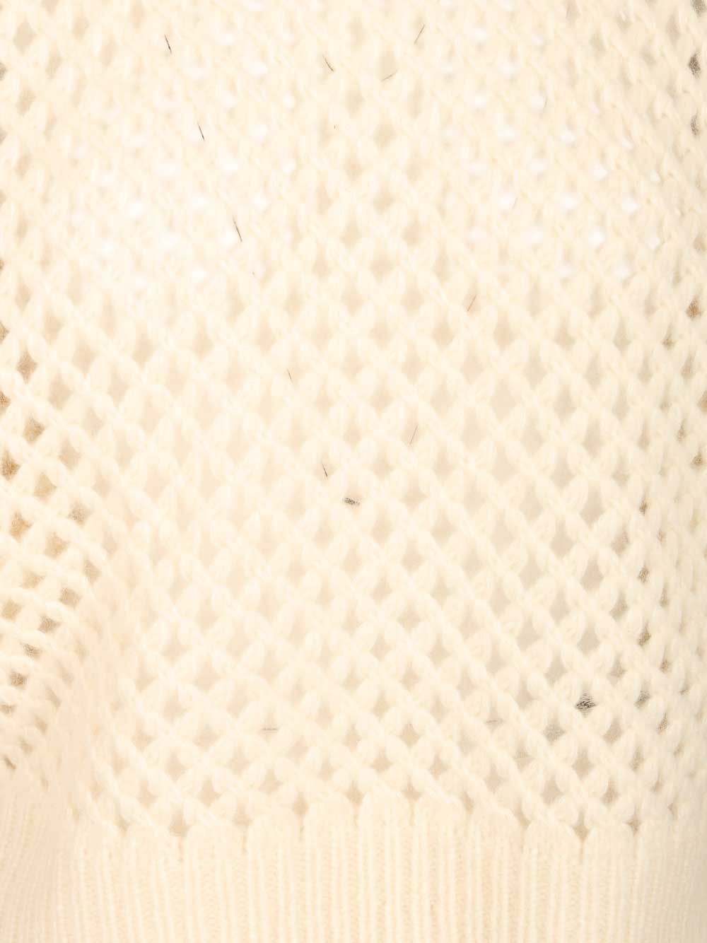 Max Mara Cashmere And Silk Sweater Knitwear - White | 32be7ea83c21ea1992462345d971b4495909d5c8
