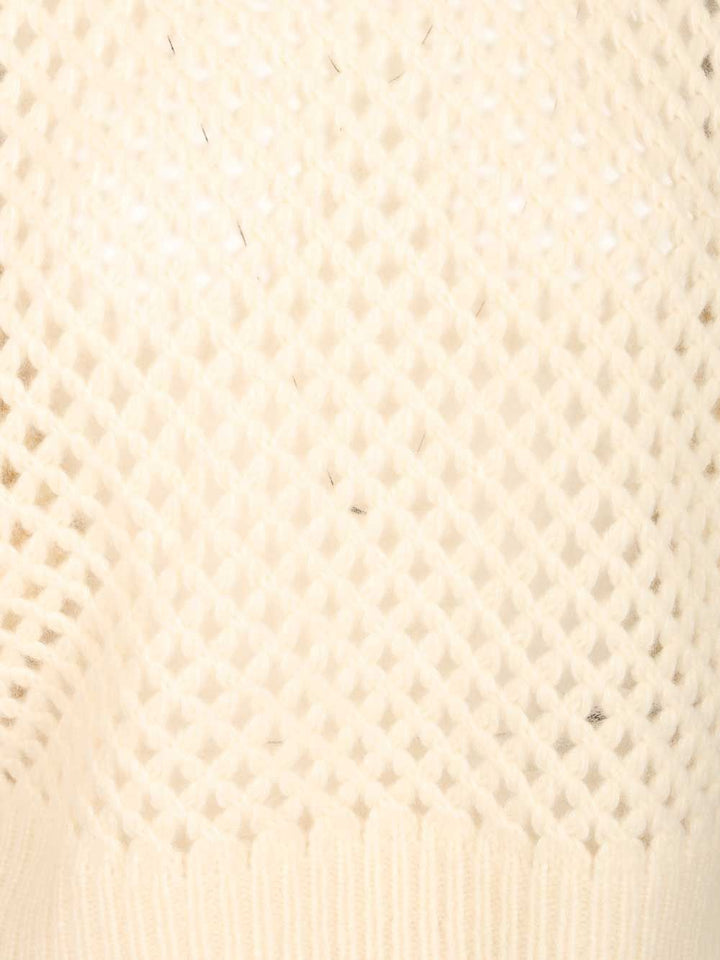 Max Mara Cashmere And Silk Sweater Knitwear - White | 32be7ea83c21ea1992462345d971b4495909d5c8
