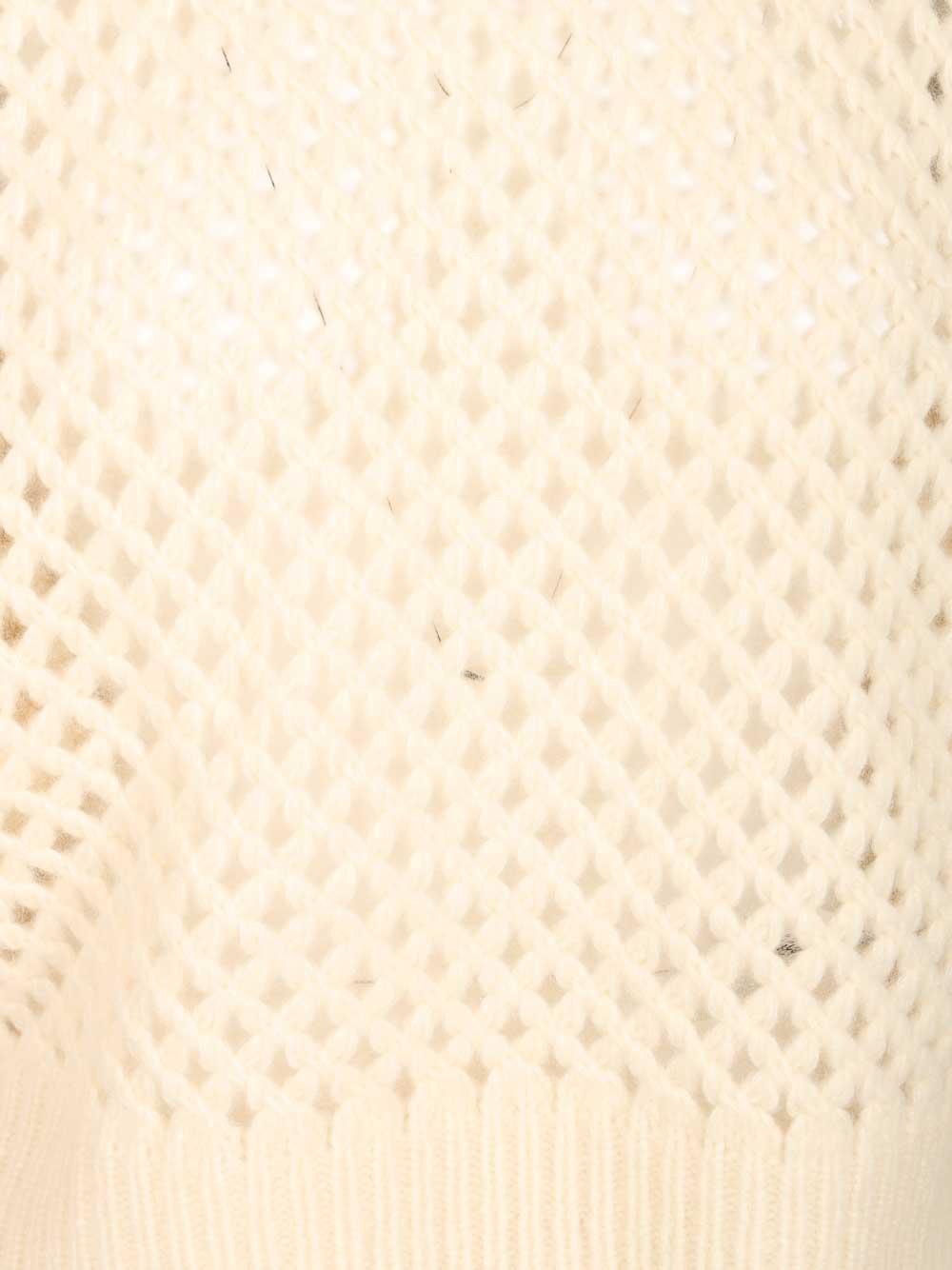 Max Mara Cashmere And Silk Sweater Knitwear - White | 7e09672feb7ee05a54858bb7711fa29995aa976a