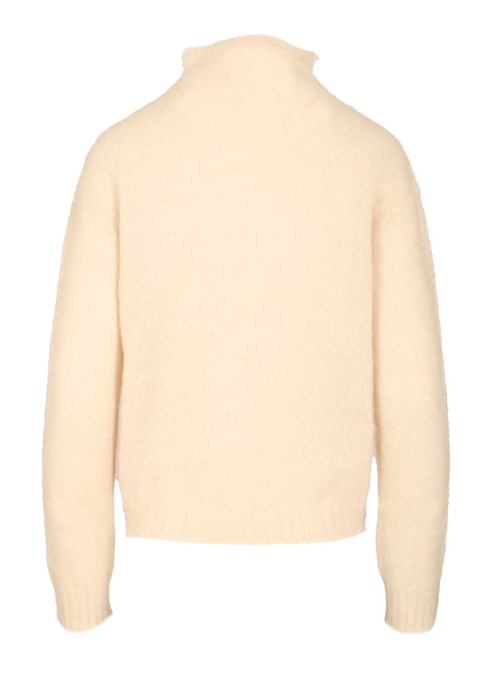 Max Mara Studio Mohair Blend Turtleneck Sweater Knitwear - White | ca710619f91d39d3d16bab3888e5a1e111ef88bf